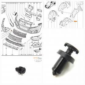 Клипса крепления подкрылка и решетки радиатора для Lada Largus, XRAY.