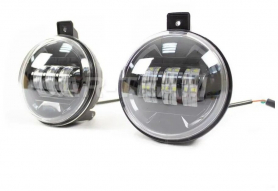 Противотуманные фары светодиодные LED 3 больших диода/пластиковый корпус.