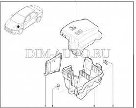 Корпус монтажного блока предохранителей 2180 Vesta SW  243803298R