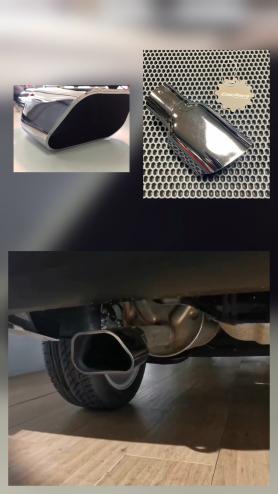 Насадка выхлопной трубы ХРОМ Black 2180 Vesta.