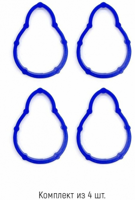 Прокладки коллектора 8 клапанный, Синий силикон 21999 Ларгус/Renault Sandero, Logan. Оригинал.