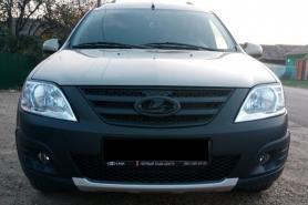 Решетка Радиатора Верхняя 21999 Ларгус с Черной Ладьей, без молдинга. Т-Кампласт.