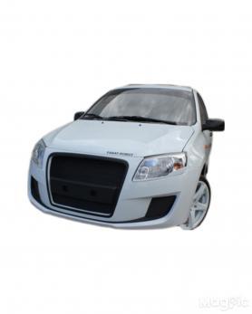 2190 Гранта Бампер Передний «Я РОБОТ» под ПТФ, под окрас, АБС Тюнинг.