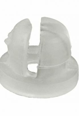 Втулка тяги замка двери, наружной ручки, белая, пластик 2110-6105242.