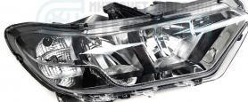 Блок-фара Левая в сборе 2123-3711011-80 Niva Chevrolet Travel с 12.2020 г. в. рестайлинг, Хром, светлые. Оригинал.