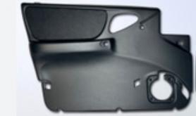 Обивка дверей, Передняя, Левая, Кожзам, вставки Черные 2123 Niva Chevrolet после 2009 г. в.. Оригинал.