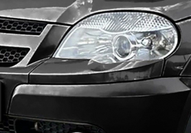 Облицовка фар-реснички, нового образца, цвет: Млечный путь 606, 2123- Niva Chevrolet Bertone после 2009 г. в.
