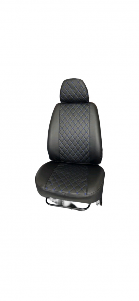 Чехлы сидений ЭкоКожа, прострочка Ромб, Синего цвета 2123 Niva Chevrolet.