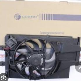 Крыльчатка эл. вентилятора в сборе (с мотором) 